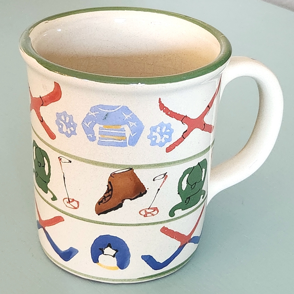 Starbucks Oversized Winter Mug Handpainted Signed by Artist in Hungary